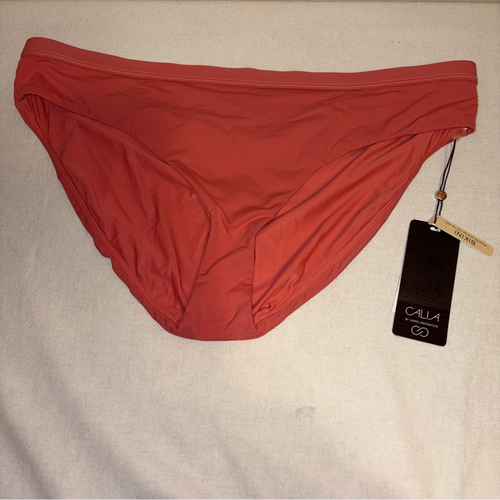 NWT Calia Women's Swim Bikini Bottom in Rusty Rose Size XL